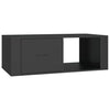 Schwarzer Couchtisch Afilica 100x50,5x35cm (Holz)