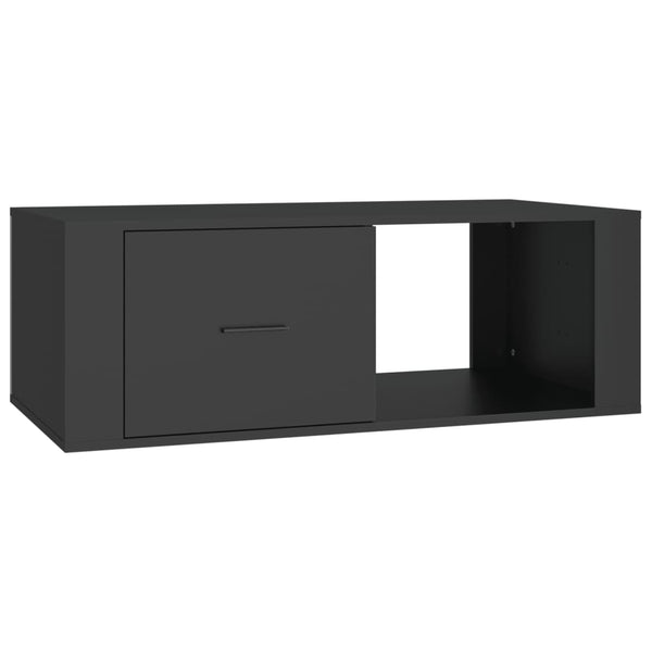Schwarzer Couchtisch Afilica 100x50,5x35cm (Holz)
