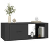 Schwarzer Couchtisch Afilica 100x50,5x35cm (Holz)
