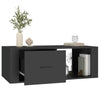 Schwarzer Couchtisch Afilica 100x50,5x35cm (Holz)