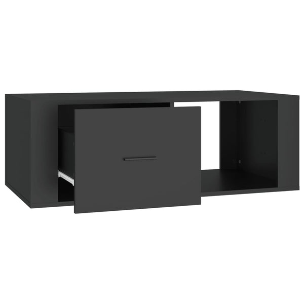 Schwarzer Couchtisch Afilica 100x50,5x35cm (Holz)
