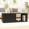 Schwarzer Couchtisch Afilica 100x50,5x35cm (Holz)