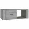Grauer Couchtisch Afilica 100x50,5x35cm (Holz)