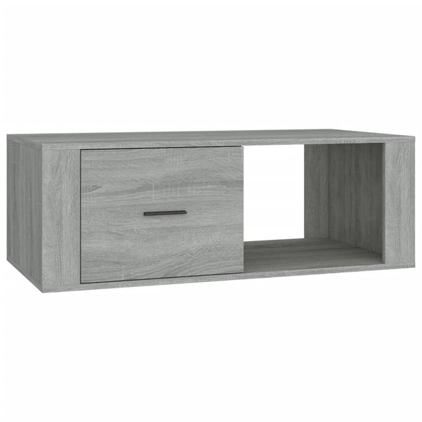 Grauer Couchtisch Afilica 100x50,5x35cm (Holz)