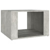 Betoninharmaa yöpöytä Zvi 57x55x36cm (puinen)