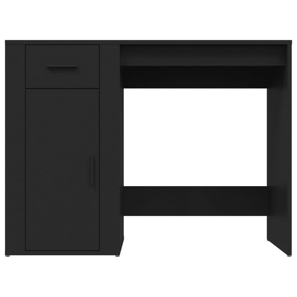 Schwarzer Schreibtisch Margareth 100x49x75cm (Holz)
