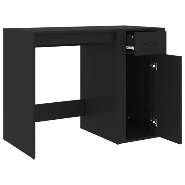 Schwarzer Schreibtisch Margareth 100x49x75cm (Holz)