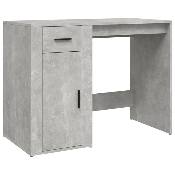 Betongrauer Schreibtisch Margareth 100x49x75cm (Holz)