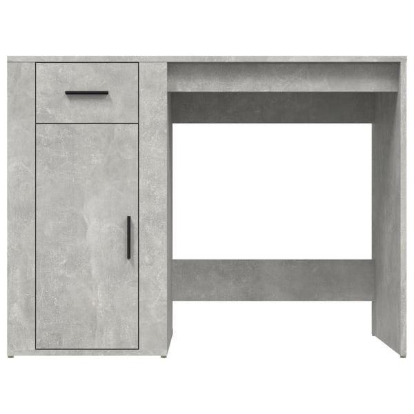 Betongrauer Schreibtisch Margareth 100x49x75cm (Holz)