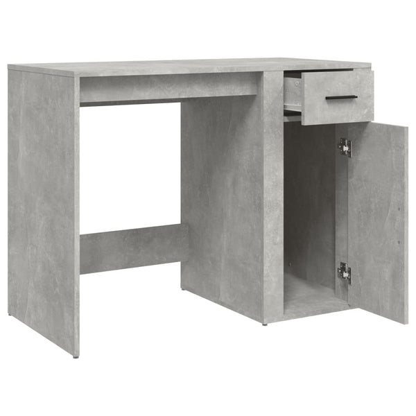 Betongrauer Schreibtisch Margareth 100x49x75cm (Holz)