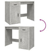 Betongrauer Schreibtisch Margareth 100x49x75cm (Holz)