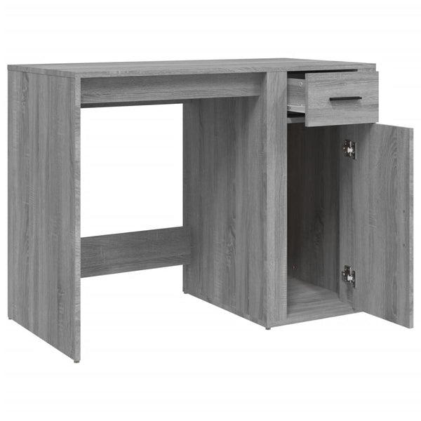Grauer Schreibtisch Margareth 100x49x75cm (Holz)