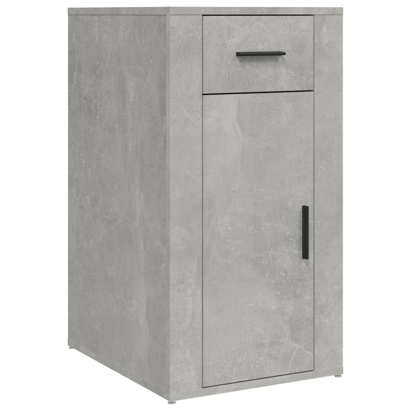 Betongrauer Tischschrank Varciu 40x49x75cm (Holz)