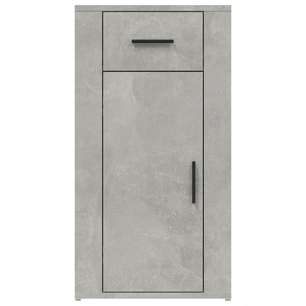 Betongrauer Tischschrank Varciu 40x49x75cm (Holz)