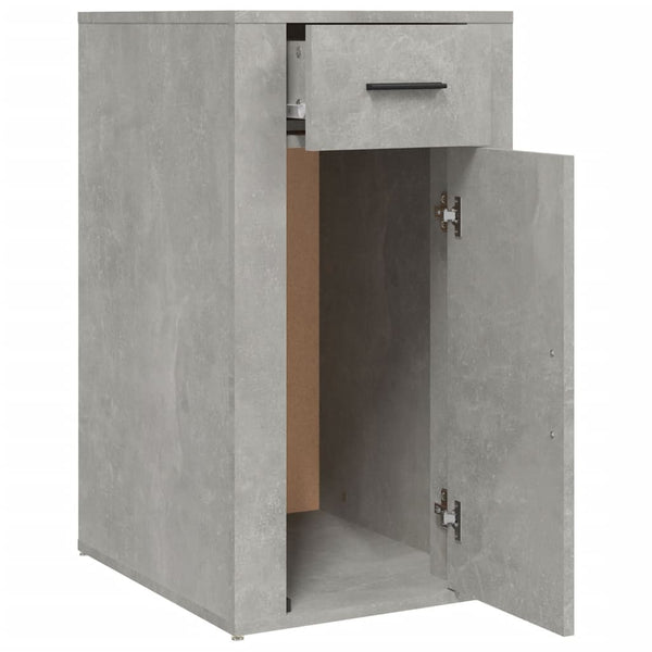 Betongrauer Tischschrank Varciu 40x49x75cm (Holz)