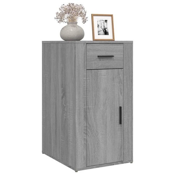 Grauer Tischschrank Varciu 40x49x75cm (Holz)