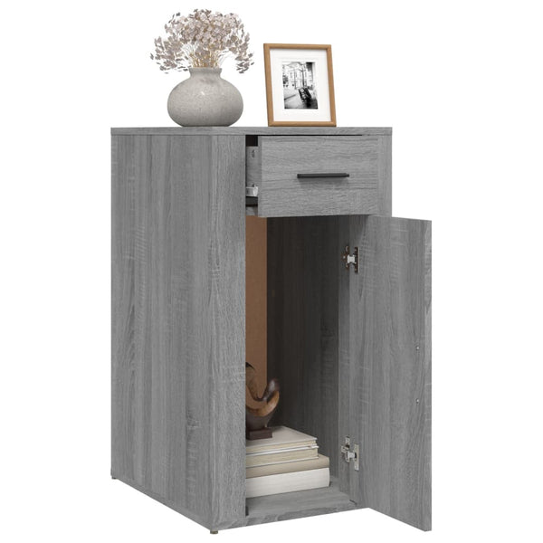Grauer Tischschrank Varciu 40x49x75cm (Holz)