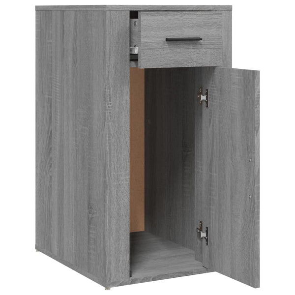 Grauer Tischschrank Varciu 40x49x75cm (Holz)