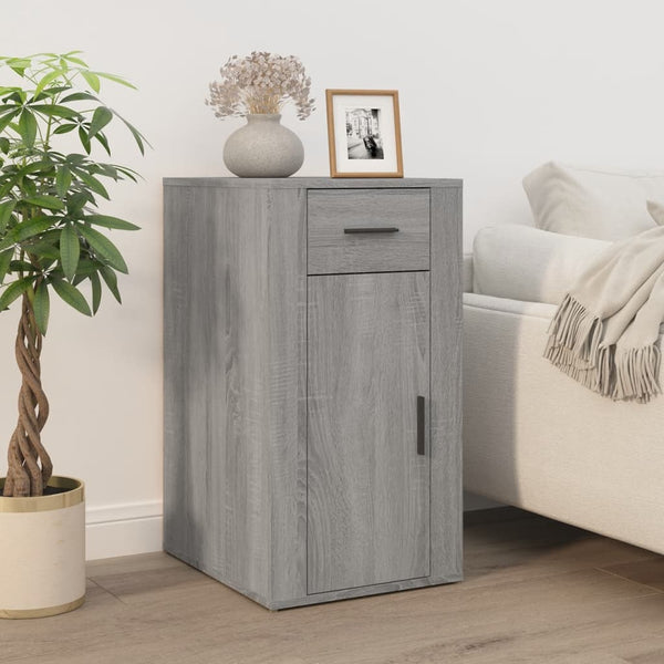 Grauer Tischschrank Varciu 40x49x75cm (Holz)