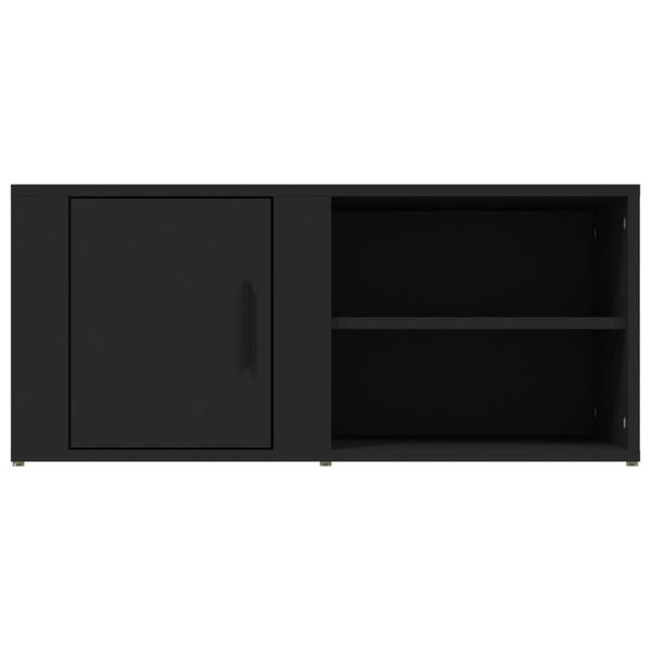 Schwarze Oberschränke Gheorghge 80x31,5x36cm (2 Stück Holz)