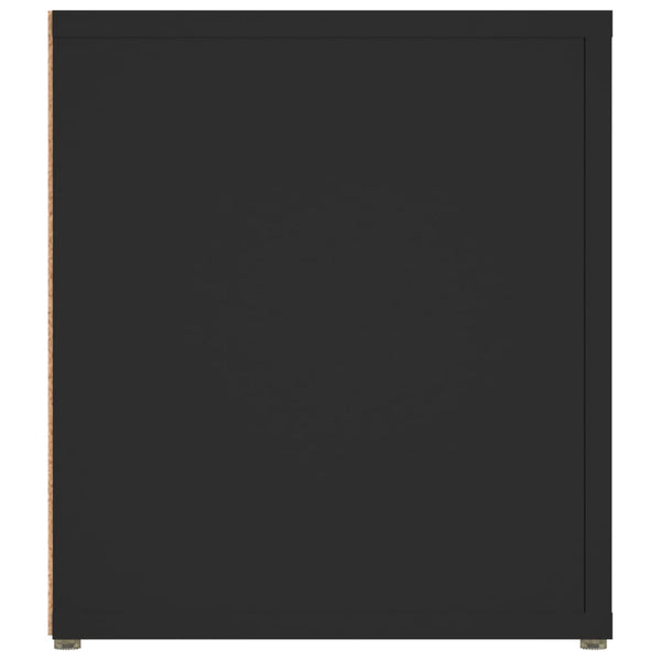 Schwarze Oberschränke Gheorghge 80x31,5x36cm (2 Stück Holz)