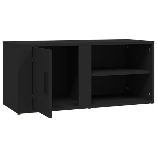 Schwarze Oberschränke Gheorghge 80x31,5x36cm (2 Stück Holz)