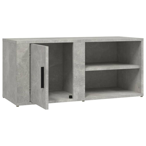 Wandregale in Betongrau Gheorghge 80x31,5x36cm (2 Stück Holz)
