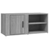 Harmaa tv-taso Gheorghge 80x31,5x36cm (puinen)