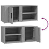 Harmaa tv-taso Gheorghge 80x31,5x36cm (puinen)