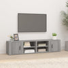 Graue TV-Schränke Gheorghge 80x31,5x36cm (2 Stück Spanplatte)