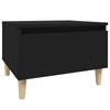Schwarze Beistelltische Lacurile 50x46x35cm (2er-Set aus Holz)