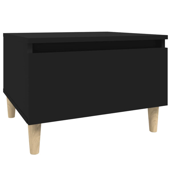 Schwarze Beistelltische Lacurile 50x46x35cm (2er-Set aus Holz)