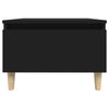 Schwarze Beistelltische Lacurile 50x46x35cm (2er-Set aus Holz)