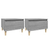 Graue Beistelltische Lacurile 50x46x35cm (2 Stück Sonoma Holz)