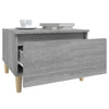 Graue Beistelltische Lacurile 50x46x35cm (2 Stück Sonoma Holz)