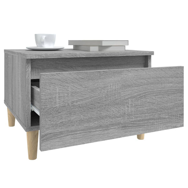 Graue Beistelltische Lacurile 50x46x35cm (2 Stück Sonoma Holz)