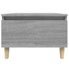 Graue Beistelltische Lacurile 50x46x35cm (2 Stück Sonoma Holz)