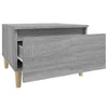 Graue Beistelltische Lacurile 50x46x35cm (2 Stück Sonoma Holz)