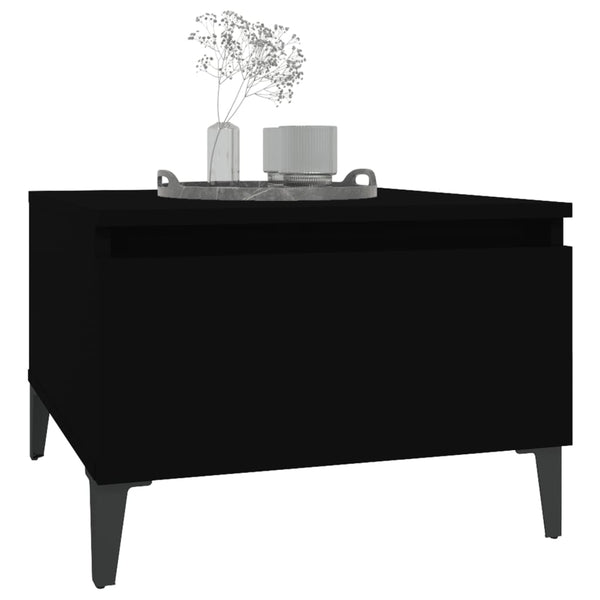 Schwarzer Beistelltisch Liubovi 50x46x35cm (Holz)