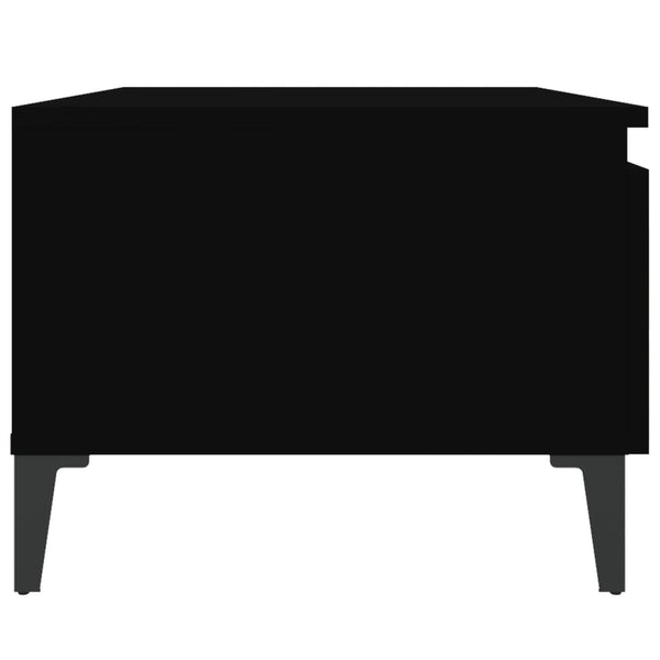 Schwarzer Beistelltisch Liubovi 50x46x35cm (Holz)