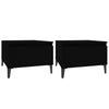 Schwarze Beistelltische Liubovi 50x46x35cm (2 Stück, Holz)