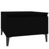 Schwarze Beistelltische Liubovi 50x46x35cm (2 Stück, Holz)