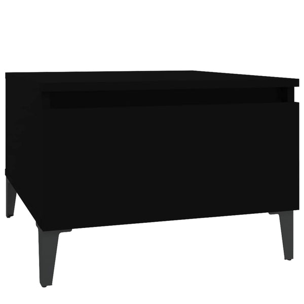 Schwarze Beistelltische Liubovi 50x46x35cm (2 Stück, Holz)