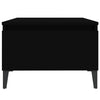 Schwarze Beistelltische Liubovi 50x46x35cm (2 Stück, Holz)
