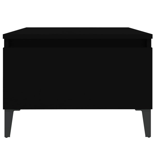 Schwarze Beistelltische Liubovi 50x46x35cm (2 Stück, Holz)