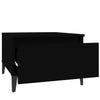 Schwarze Beistelltische Liubovi 50x46x35cm (2 Stück, Holz)