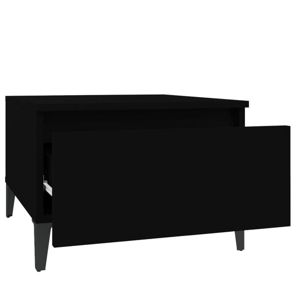 Schwarze Beistelltische Liubovi 50x46x35cm (2 Stück, Holz)