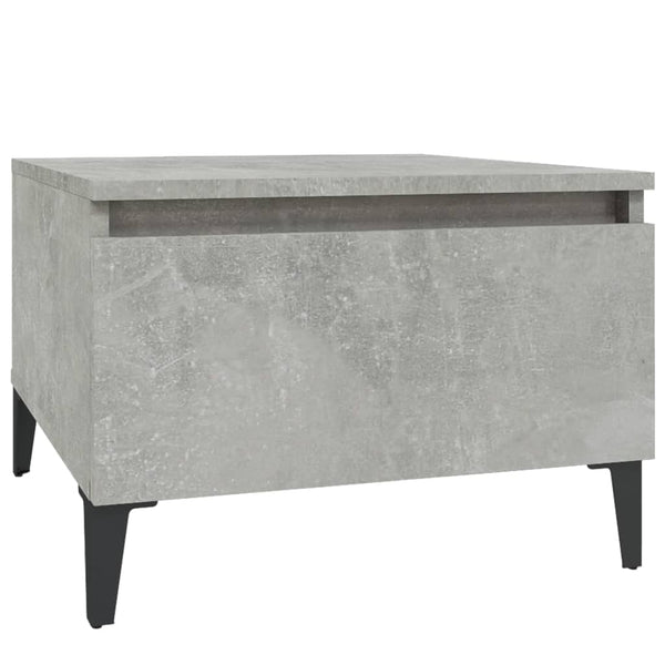 Betonggrauer Beistelltisch Liubovi 50x46x35cm (Holz)
