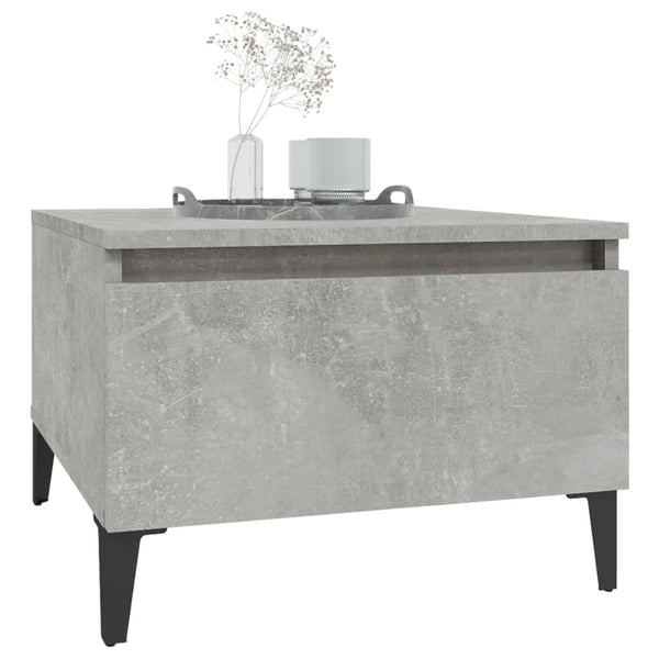 Betonggrauer Beistelltisch Liubovi 50x46x35cm (Holz)