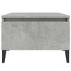 Betonggrauer Beistelltisch Liubovi 50x46x35cm (Holz)